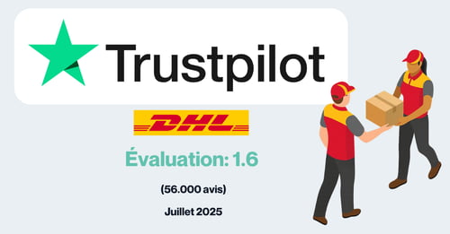 DHL Trustpilot evaluation