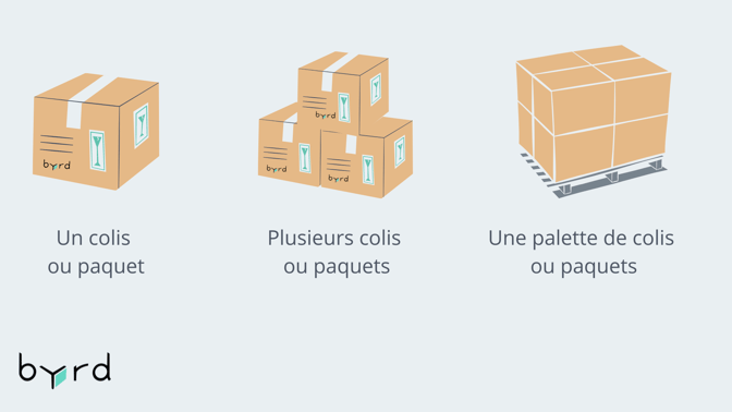 Colis et palettes