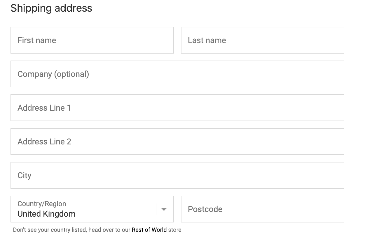 Shopify Shipping - Guide to address details and formats | byrd