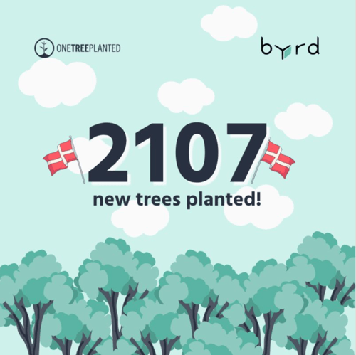 One tree planted 2023 Denmark