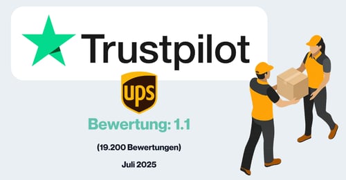 UPS Trustpilot Bewertung